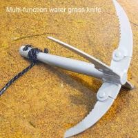 ราคา J D ขายดี สมอเรือ สแตนเลสตกปลาน้ำมีดตัดหญ้ามีดหนา Anchor มีด Rake Gear อุปกรณ์สนิมและทนทานพับ (9219653744)