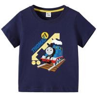 ราคา เสื้อยืดเด็กผู้ชายเสื้อยืดผ้าคอตตอนเด็กทารกเด็กผู้ชายพิมพ์ลายการ์ตูนรถไฟโธมัส (21326164820)