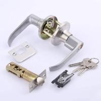 ราคา ลูกบิดก้านโยก ลูกบิดเขาควาย ก้านโยกเปิด ปิดประตู พร้อมล็อคในตัว กุญแจ3ชุด ครบชุด ก้านโยกสแตนเลส สีเงิน Silver (21393782637)