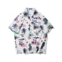 ราคา HBUH เสื้อฮาวาย เสื้อเชิ้ต สงกรานต์ ลายดอก พื้นดำ พื้นขาย สงกรานต์ แบบลายไทย สวมใส่สบาย (21594465913)