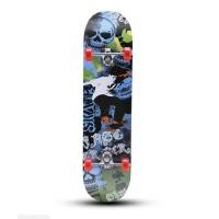 ราคา skateboards สเก็ตบอร์ด 60cm เหมาะสำหรับมือใหม่ มืออาชีพ ด้านเดียว สองด้าน สเก็ตบอร์ดแฟชั่น ชุดป้องกันสเก็ตบอร์ดมี6ชุด หมวกกันน็อค (8840697703)