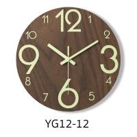 ราคา นาฬิกาเรืองแสงแขวนผนัง ลายไม้ แบบไม่มีกระจก มี 3 แบบให้เลือก ขนาด 12 นิ้ว เข็มเดินเรียบ ไร้เสียง ระบบ QUARTZ (21481436929)