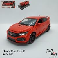 ราคา PaoPao โมเดลรถเหล็ก Honda Civic Type R ของขวัญ ของเล่น ของสะสม ของแต่งบ้าน ตั้งโชว์ ไขลานวิ่งได้ มี (5850006555)