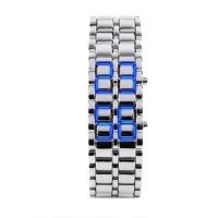 ราคา A creative แฟชั่นสีดำเต็ม MetalLava นาฬิกาข้อมือผู้ชายสีแดง Bluedisplay ผู้ชาย39 (16037096075)