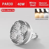 ราคา รับประกัน1ปี ไฟ LED ราง PAR30 LED PAR 30W 35W 40W 45W ที่จับ E27สีดำ ขาว30หลอดไฟ LED (21238321100)