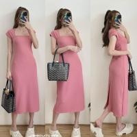 ราคา CARA DRESS ชุดเดรสตัวยาว แม็กซี่เดรส เรียบหรู แขนล้ำ ซิปหลัง ผ้าท็อปทวิล (21477895825)
