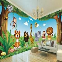 ราคา วอลเปเปอร์ติดผนังลายวอลล์เปเปอร์แต่งบ้านที่คั่นหนังสือการ์ตูนสัตว์โลกน่ารักสำหรับเด็กอนุบาลวอลเปเปอร์ติดเองได้สำหรับ3d ตกแต่งห้องเด็กอนุบาล (21687437764)