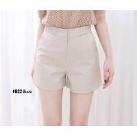 ราคา vividcloset กางเกงขาสั้นผู้หญิงซิปหน้า ผ้าดับเบิ้ลยืด สีพื้นเอวสูง ผญ (9637176154)