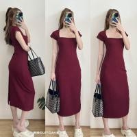 ราคา CARA DRESS ชุดเดรสตัวยาว แม็กซี่เดรส เรียบหรู แขนล้ำ ซิปหลัง ผ้าท็อปทวิล (21477895826)
