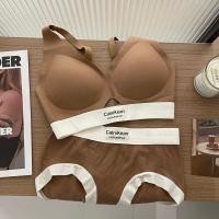 ราคา ชุดชั้นในสปอร์ตบรา CK Sport Bra ชุดชั้นใน กางเกงใน แบบนิ่ม ป้องกันกระแทก ไร้รอยต่อ บราเซ็กซี่ สําหรับผู้หญิง (21585458908)