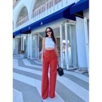 ราคา กางเกงขายาวทรงกระบอกตะขอหน้างานป้ายpromthong (14214682768)