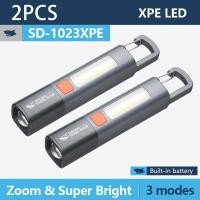 ราคา LED ไฟฉาย XPE ไส้ตะเกียง ไฟฉายสว่างสุด ๆ มีตะขอ ไฟฉายตั้งแคมป์แบบพกพา ชาร์จ USB ไฟฉายแบบพกพา กันน้ำ ไฟฉายกันน้ำ พร้อมไฟด้านข้าง Led Flashlight (21426634176)