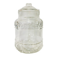 ราคา โหลแก้วสูญญากาศ 4ลิตร ใบใหญ่ โหลเหล้าบ๊วย โถแก้วสูญญากาศ โหลแก้วมีฝาปิดสูญญากาศ (21185371528)