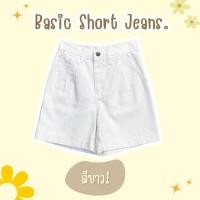 ราคา ไซส์ S 6XL Fineday Jeans กางเกงยีนส์ขาสั้น 3 ส่วน เอวสูง แต่งจีบหน้า ผ้าไม่ยืด ไซส์ใหญ่ สาวอวบ (21424363477)