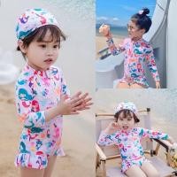ราคา พร้อมส่ง ชุดว่ายน้ำเด็กผู้หญิงมีซิบหน้า ลายไอติมกับลายนางเงือก รุ่นนี้แถมหมวกว่ายน้ำด้วยค่ะ น่ารักมาก ทุกเพศ เด็กผู้ชาย (21314277907)