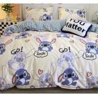 ราคา ผ้าปูที่นอน รัดมุม รวมผ้านวม ลายการ์ตูน ลีโล่ สติช ลายสติช Stitch ครบเซ็ต 6 ชิ้น ซักง่ายแห้งเร็ว ขนาด 3 5 5 6 ฟุต (21245584557)