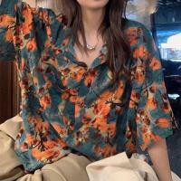 ราคา MAIFUWEI เสื้อฮาวาย เสื้อลายดอกไม้ เสื้อฮาวายหญิง ชุดสงกรานต์ เสื้อฮาวาย เสื้อผู้หญิง เสื้อครอปหญิง เสื้อ ชีฟอง ออกงาน สวย ๆ เสื้อยืดแขนยาวผู้หญิง เสื้อฮาวายหญิง เสื้อ เสื้อแขนยาว เสื้อผู้หญิง เสื้อแฟ