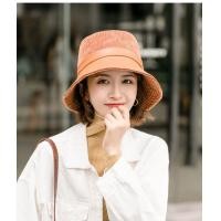 ราคา หมวกกันหนาว หมวกบัคเก็ตแบบพับเก็บได้ หมวกผ้าลูกฟูก หมวกผ้าวินเทจสไตล์ญี่ปุ่น มีหลายสีให้เลือกชมพู กากี ดำ ครีม เหลือง (5107210532)
