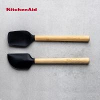 ราคา KitchenAid 2 Pack Mini Bamboo Spatulas with Heat Resistant and Flexible Silicone Heads (20809290540)