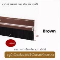 ราคา จัดส่งจากกรุงเทพ คิ้วกันแมลง กันฝุ่น ที่กั้นขอบหน้าต่าง คิ้วขอบประตู ชนิดขนแปรง ยาว 100 ซม แถบติดขอบประตูด้านล่างแถบกั้นขอบล่างประตู (21653826192)