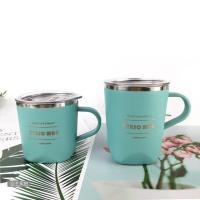 ราคา แก้วกาแฟ TYESOS MUG 8717 เก็บความร้อน เย็น ขนาด 260ml 300ml Tyesos Mug แก้วกาแฟ เก็บอุณหภูมิ มีหูจับในตัว พร้อมฝา (4618100473)