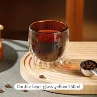 ราคา BINCOO ถ้วยเทมือสองชั้น Cangkir Kopi Kaca ทนความร้อนถ้วยชายามบ่ายถ้วยใส่นมสุดสร้างสรรค์สำหรับสำนักงานบ้านและร้านอาหาร250มล 420มล (21473914200)