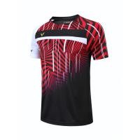 ราคา 2021ใหม่แห้งเร็วแบดมินตันชายสวมใส่ชายและหญิง6077เสื้อสีดำการฝึกอบรมการแข่งขันเสื้อผ้าใส่เล่นเทนนิสลายกีฬาปิงปองเสื้อผ้าใส่เล่นเทนนิสกีฬา1843สีดำเสื้อยืด เฉพาะเสื้อ (8316781491)