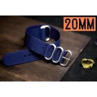 ราคา barel สายนาฬิกา นาโต้ ซูลู ผ้าไนล่อน ห่วงแสตนเลส ไซส์ 20 มม แถม สปริง เหล็กถอดสาย Zulu 20 (402742948)