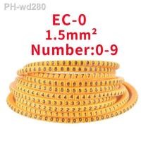 ราคา 500PCS EC 0 1 2 3 Cable Wire Marker 0 to 9 For Cable Size 1 5 2 5 4 0 6 0 sqmm Colored number tube Cable Markers label marking (19893323608)