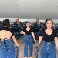 ราคา PSJEANS รหัส ต กางเกงยีนส์สาวอวบอ้วน ผ้ายืด (19461033323)