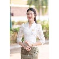 ราคา เสื้อลูกไม้ทรงเจ้านาง (21494124772)