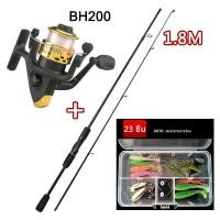 ราคา คันเบ็ดและรอกตกปลา 1 8 ม 2 1 ม คันเบ็ดพร้อมรอกตกปลาและอุปกรณ์ตกปลา รอกตกปลาครบชุดพร้อมสายสำรองแล้ว (21743330509)