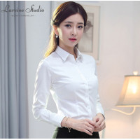 ราคา LAREINE ชุดทำงานผู้หญิงเสื้อแขนยาวชุดทำงานสีขาวและสีฟ้า (9377489082)