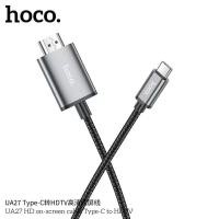 ราคา Hoco UA27 Type C To HDTV Cable Adapter อุปกรณ์แปลงสัญญาณ สายส่งสัญญาณภาพและเสียงมือถือ Notebook (21683541660)