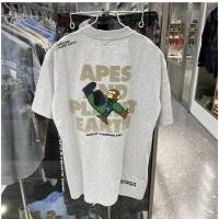 ราคา เสื้อยืดคอกลม แขนสั้น พิมพ์ลายตัวอักษร Aape ape face แฟชั่นฤดูใบไม้ผลิ และฤดูร้อน สําหรับผู้ชาย (20238071522)