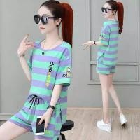 ราคา New ชุดเซต 2 ชิ้น ผู้หญิง กีฬาชุดสูทสองชิ้น แฟชั่นผู้หญิง สไตล์เกาหลี สินค้าพร้อมส่ง (5077440077)