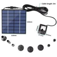 ราคา น้ำพุโซล่าเซลล์ Solar Water Pump หัวปั้ม8ชิ้น น้ำพุพลังงานแสงอาทิตย์ น้ำพุพลังเเสงอาทิตย์ ตกแต่งสวน บ่อน้ำพุ อ่างน้ำพุน้ำตก ปั๊มน้ำพุ น้ำพุในบ่อปลา (21727150802)