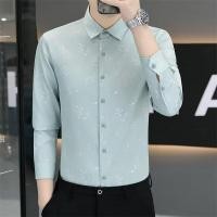 ราคา Lansboter เสื้อเชิ้ตชาย เสื้อเชิ้ตผู้ชาย เสื้อเชิ้ตลำลองชาย shirts for men เชิ้ตผู้ชาย เสื้อแขนยาวชายเสื้อลำลองธุรกิจบางสีขาวเสื้อเชิ้ต (21158899695)
