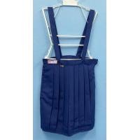 ราคา กระโปรงนักเรียน กระโปรงจีบรอบมีสาย สีกรมอ่อน กระโปรงนักเรียนประถม ตราสมอ (11328558789)