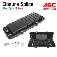 ราคา Closure Splice Fiber Optic 12 Core Outdoor กล่องกันน้ำสไปรท์สายไฟเบอร์ออฟติก โค้ดเชอร์ 12 คอล สีดำ (21410236256)