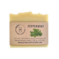 ราคา Peppermint Natural Handmade Soap สบู่แฮนด์เมดธรรมชาติกลิ่นเปปเปอร์มินท์ กลิ่นหอมจากน้ำมันหอมระเหยแท้ by Natural Supplies (21502671824)