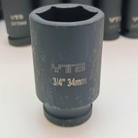 ราคา ลูกบล็อกยาว บล็อกลม 3 4 6หุน เบอร์ 34 มม สำหรับ บล็อกลม บล็อกแบต บล็อกไฟฟ้า IMPACT SOCKET (19716723952)