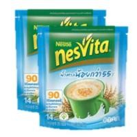 ราคา NESVITA Low Sugar เนสวิต้า สูตรน้ำตาลน้อย ผสมใยอาหาร 25กรัม x14ซอง 2แพค (400546419)