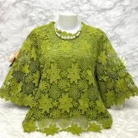 ราคา เสื้อลูกไม้คนแก่ใส่งานบุญฯ รอบอก48 50 52 54 56นิ้วฟรีไซส์ มี2ไซสืยาว25 26นิ้ว เสื้อลูกไม้ไซส์ใหญ่ เสื้อลูกไม้คนอวบอ้วน (21483876672)