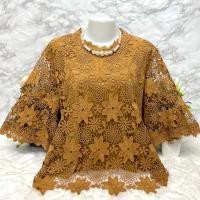 ราคา เสื้อลูกไม้คนแก่ใส่งานบุญฯ รอบอก48 50 52 54 56นิ้วฟรีไซส์ มี2ไซสืยาว25 26นิ้ว เสื้อลูกไม้ไซส์ใหญ่ เสื้อลูกไม้คนอวบอ้วน (21483876659)