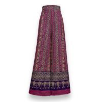 ราคา กางเกงผ้าไทยทรงสวย ผ้าฝ้ายหมักโคลนงานหรูดูแพง พิมพ์ลายชัดเก็บสะโพกใส่กับชุดลูกไม้ก็สวยใส่กับผ้าไทยก็งามใส่ออกงานได้ไม่ผิดหวังเอวสม๊อคหลัง เอว 28 38 นิ้ว สะโพก 40 นิ้ว ยาว 38 นิ้ว (21441183609)