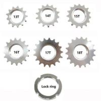 ราคา เฟืองหลังจักรยาน fix gear single speed ขนาดฟัน 13T 14T 15T 16T 17T 18T พร้อมแหวนล็อคเฟือง (8349396291)