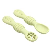 ราคา Infant Spoons Feeding 2 Pcs Silicone Baby Feeding Spoons Infant First Stage Rainbow Chew Spoon Set Baby Feeding Supplies BPA Free for sale (16880370319)