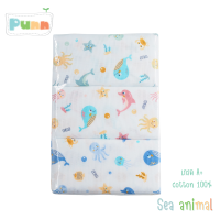 ราคา Natty punn ผ้าอ้อมผ้าสาลูเกรด A cotton 100 เย็บริมประกบ บรรจุ 6 ผืน (21533897336)