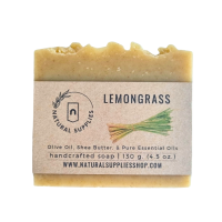 ราคา Lemongrass Natural Handmade Soap สบู่แฮนด์เมดธรรมชาติกลิ่นตะไคร้ กลิ่นหอมจากน้ำมันหอมระเหยแท้ by Natural Supplies (21579025854)